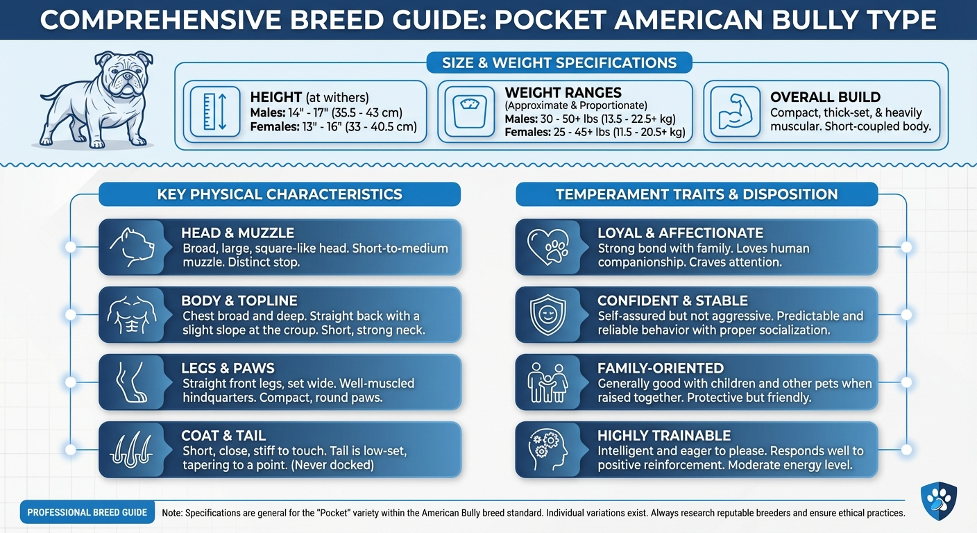 Pocket American Bully Complete Guide: 2026 Owner's Manual Infographic